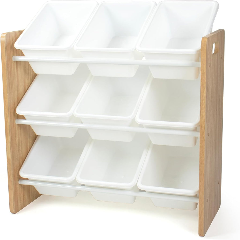 3 Tier 9 Bin Kids Toy Shelf
