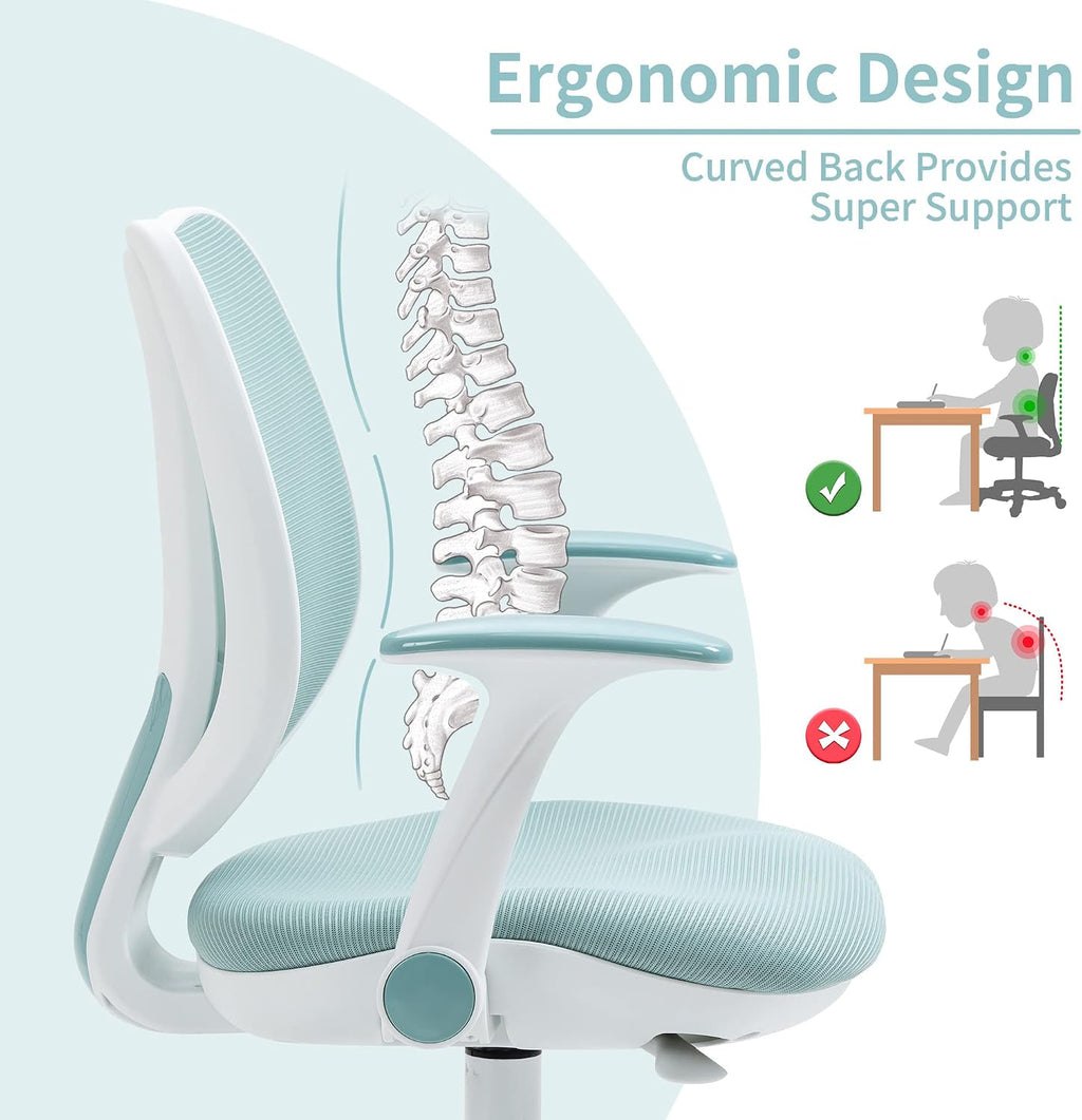 Mesh Ergonomic Kids Swivel Desk Chair
