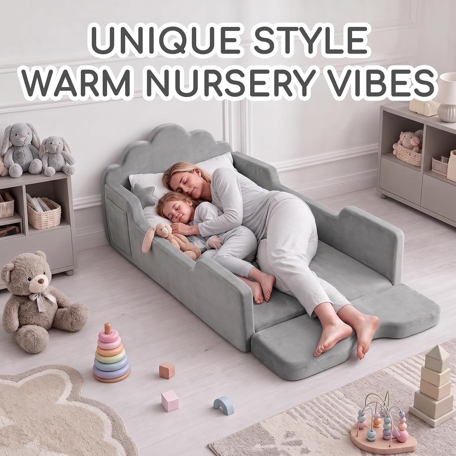 Soft Washable Foam Toddler Floor Bed