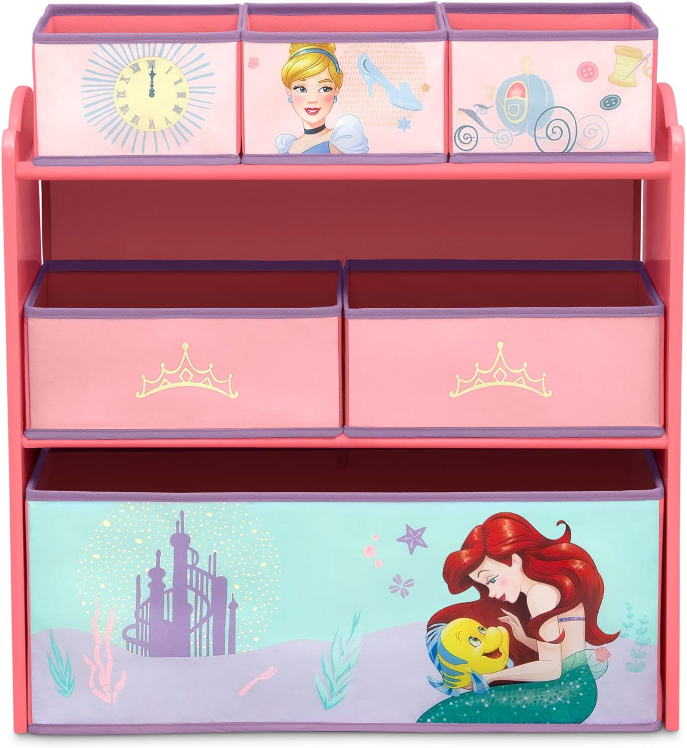 6 Bin Kids Toy Storage Organizer