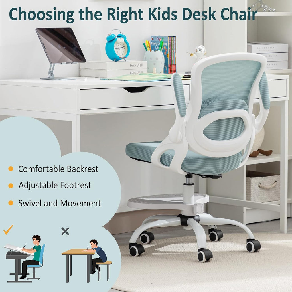 Mesh Adjustable Kids Swivel Desk Chair