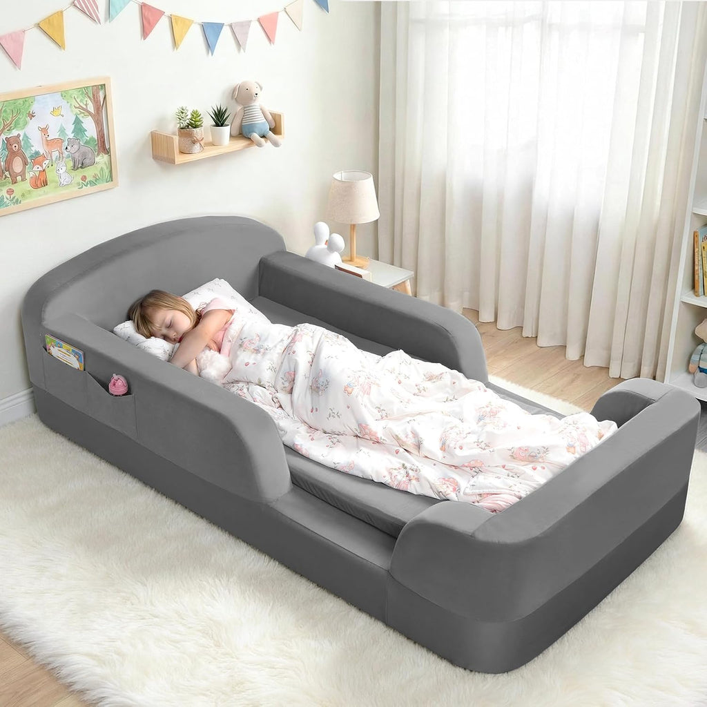 Foam Guardrail Toddler Floor Bed