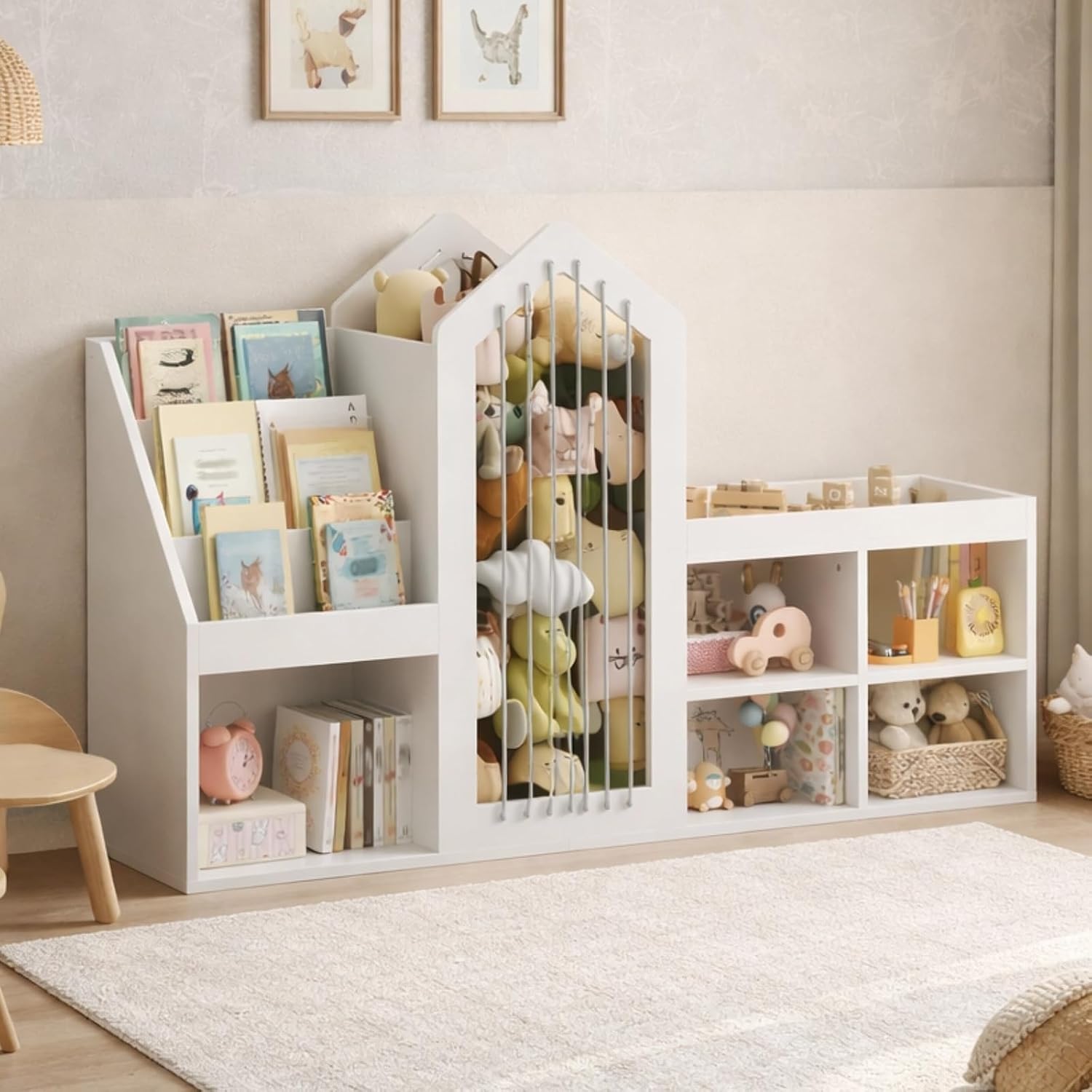 4-Tier Kids Toy Book Storage Rack