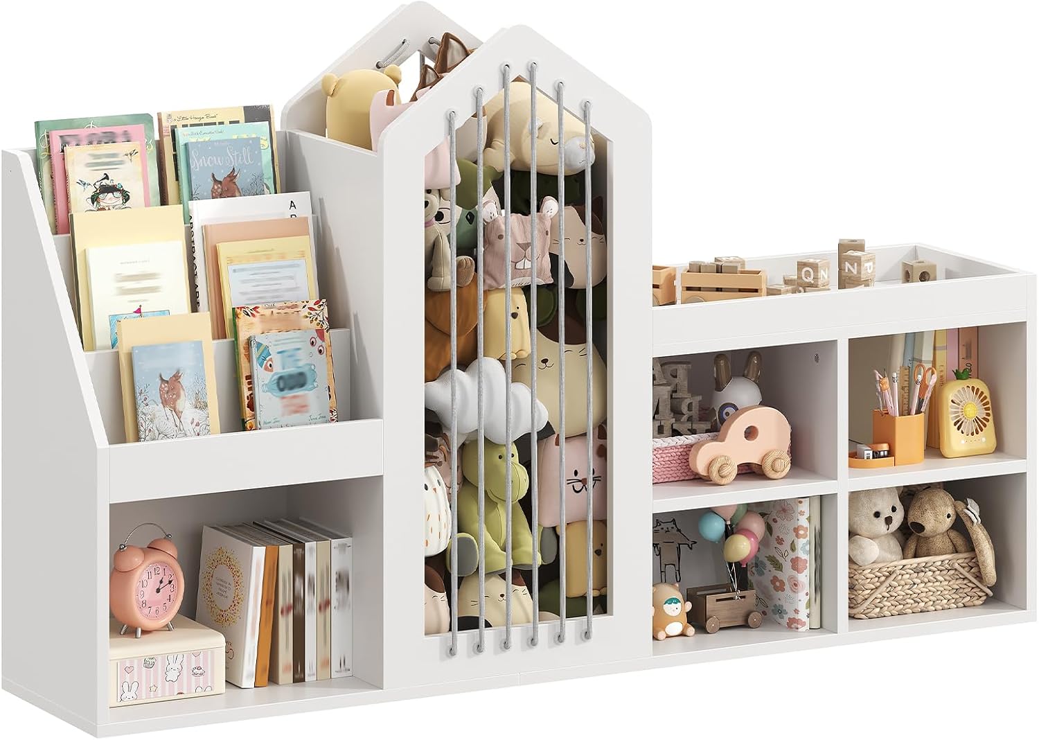 4-Tier Kids Toy Book Storage Rack