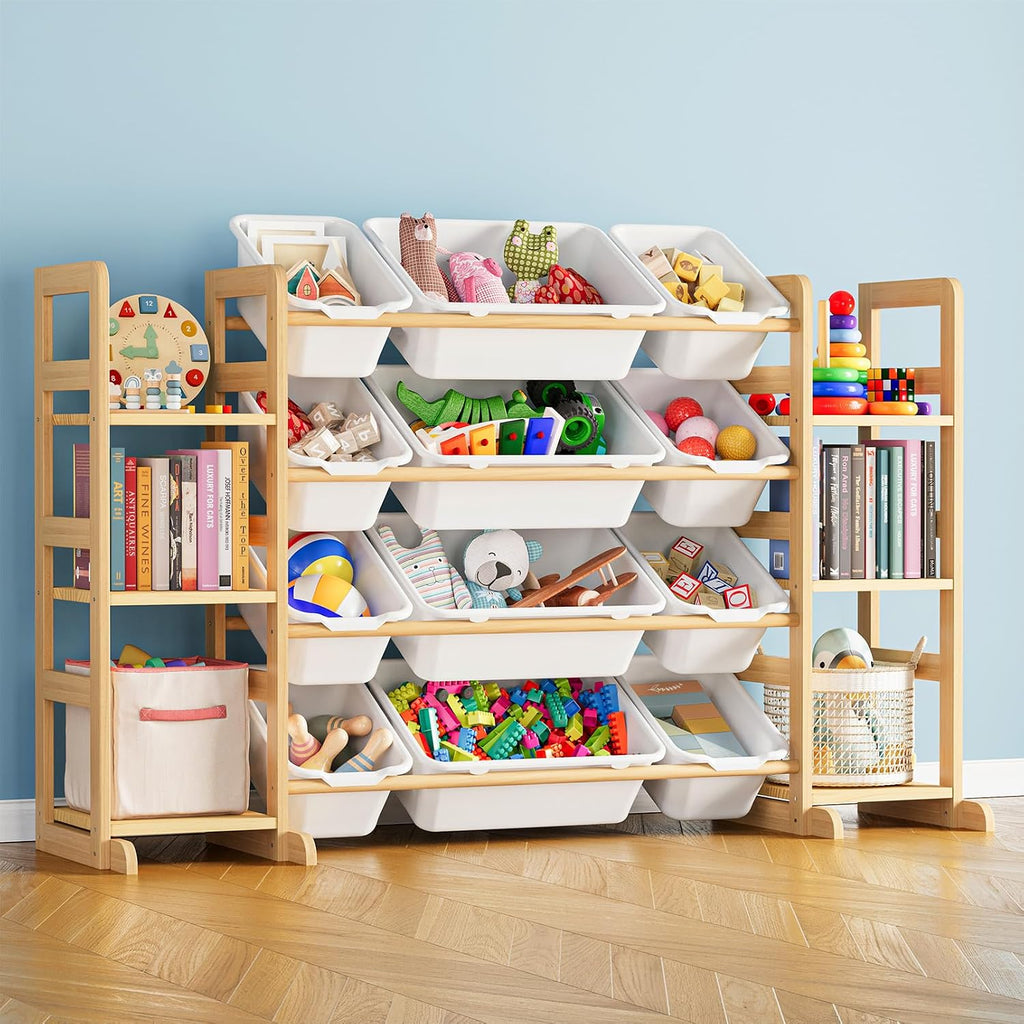 12 Bin Kids Toy Storage Shelf