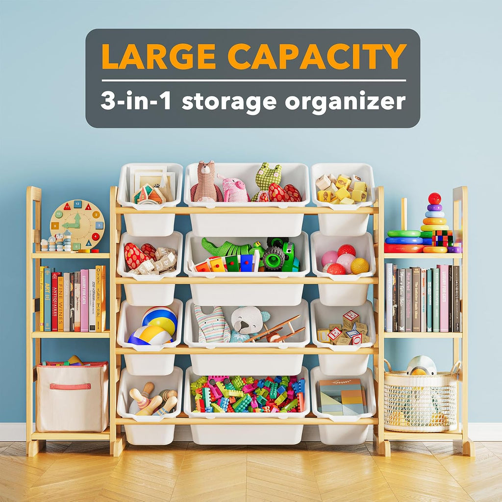 12 Bin Kids Toy Storage Shelf