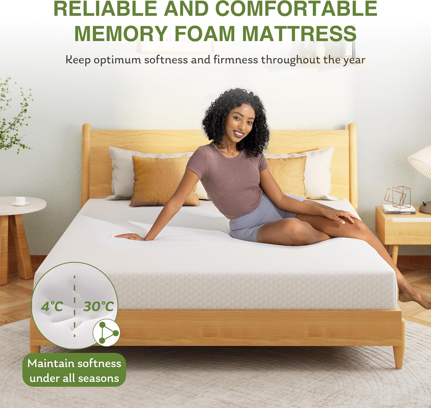 Green Tea Foam Twin Kids Mattress