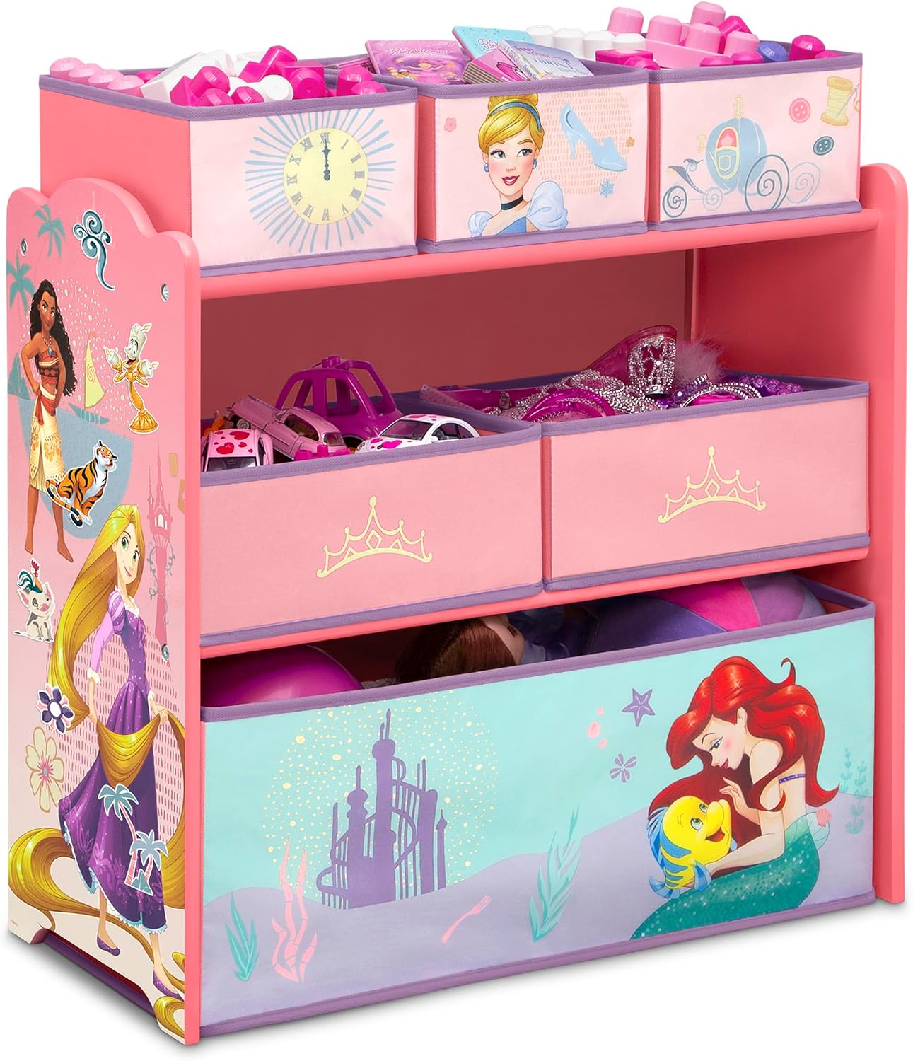 6 Bin Kids Toy Storage Organizer