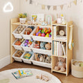 3-Tier 9 Bin Kids Toy Bookshelf